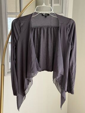 Express Charcoal Gray Cardigan